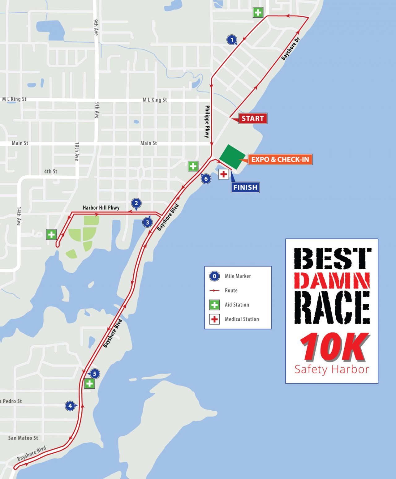 Course Maps Best Damn Race Safety Harbor, FL